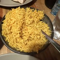 Yellow (saffron and turmeric) Rice  at Temple of Spices in Mermaid Beach