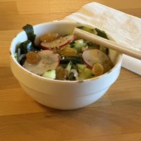 Cucumber, radish, salad  at Cha-Ya in San Francisco