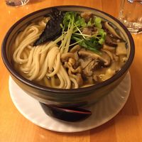 mushroom udon  at Cha-Ya in San Francisco