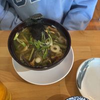 Can’t remember the name, but it was the vegetable soupp  at Cha-Ya in San Francisco