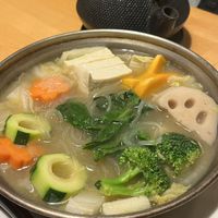 Miso soupp  at Cha-Ya in San Francisco