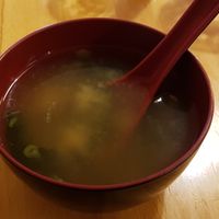 Miso soup at Cha-Ya in San Francisco