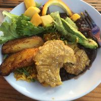 Portland bowl. (I ate what is missing) at El Cubo de Cuba in Portland