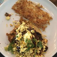 Vegan juevos rancheros  at Jam on Hawthorne in Portland