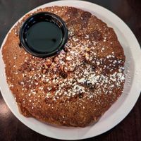 Fancy Oatmeal Chai Blueberry Pancakes at Jam on Hawthorne in Portland
