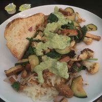 Smoked tofu and veggie hash at Jam on Hawthorne in Portland