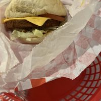 Comet burger with extra cheese  at Comet 984 in Playa Del Carmen