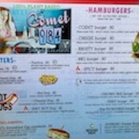 menu at Comet 984 in Playa Del Carmen