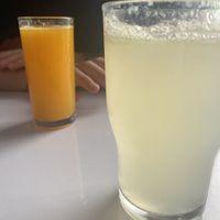 Lemonade and orange juice at Comet 984 in Playa Del Carmen