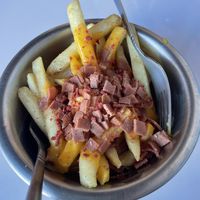 Loaded fries at Comet 984 in Playa Del Carmen