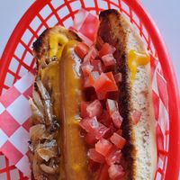 Cheese Hotdog at Comet 984 in Playa Del Carmen