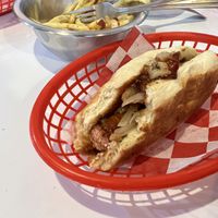 BBQ dog  at Comet 984 in Playa Del Carmen