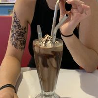 Chocolate milkshake😍  at Comet 984 in Playa Del Carmen