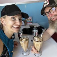 Snickers Milkshake! Wow!!!  at Comet 984 in Playa Del Carmen