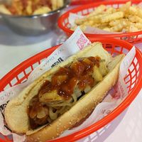 BBQ dog at Comet 984 in Playa Del Carmen