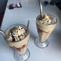 Milkshakes "Snickers" — the best ever! 😍  at Comet 984 in Playa Del Carmen