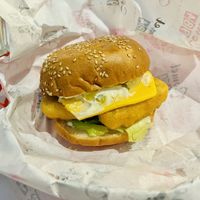 Fysh burger  at Comet 984 in Playa Del Carmen