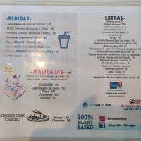 Drinks menu at Comet 984 in Playa Del Carmen