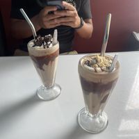 YOU HAVE TO HAVE THE SNICKERS MILKSHAKEE  at Comet 984 in Playa Del Carmen