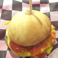 cheeseburger  at Comet 984 in Playa Del Carmen