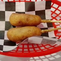 corndogs at Comet 984 in Playa Del Carmen
