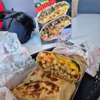 El tasty wrap - probably my favourite item here! at Comet 984 in Playa Del Carmen