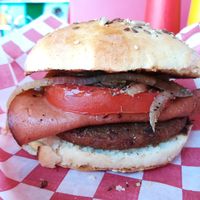 BBQ Burger at Comet 984 in Playa Del Carmen