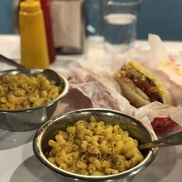 Mac n Cheese, Hot Dog  at Comet 984 in Playa Del Carmen
