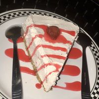 Strawberry cheesecake  at Comet 984 in Playa Del Carmen