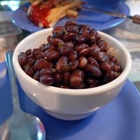 Side of black bean and rice at Mrs. Mac's Kitchen  in Key Largo