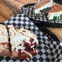 Vegan Meatballs with Tom Basil sauce and Daiya cheeze at 24th Pizza & Meatballs in Portland