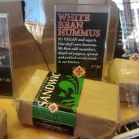 Vegan wrap at Pavia Gallery in Halifax