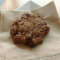 vegan peanut butter chocolate chip cookie at Pavia Gallery in Halifax