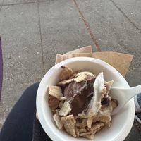 Vegan waffle cone topping  at Eb & Bean - Broadway in Portland