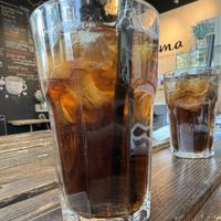 Lavender ice tea   at The Karma Conscious Cafe and Eatery in Saskatoon