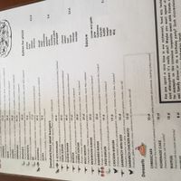 Vegan menu options  at Glodny Wilk in Bialystok