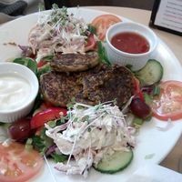 Vegan Falafel Salad at Cafe 50 in Yeovil