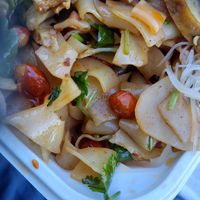 Close up peanuts n noodles at Sogo Tofu in San Jose