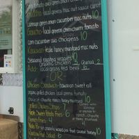 part of the menu  at Fresh Bite - Food Truck in Hanalei
