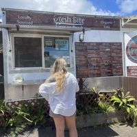 Order window + menu  at Fresh Bite - Food Truck in Hanalei