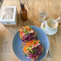 Vegan breakfast  at Cafe Babel in Torrelodones