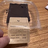 Cookie Dough Bar — made there, perfect for that ‘something sweet’ after dinner, but it’s not too sweet at all!  at goodbeet in Haddon Township