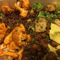 Caesar Salad with added Buffalo Cauliflower 😋 at goodbeet in Haddon Township