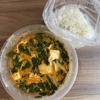 Curry Mani Leaf Rice - takeaway  at Vege Pot 素砂煲 in Central Singapore