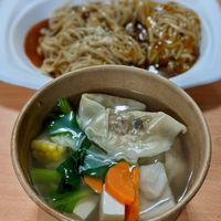 Handmade Dumpling with Dry Ramen at Vege Pot 素砂煲 in Central Singapore