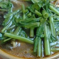 Spicy hotpot full of veg and noodles at Vege Pot 素砂煲 in Central Singapore