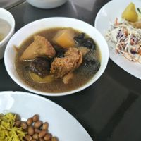 ginger monkey mushrooms at Vege Pot 素砂煲 in Central Singapore