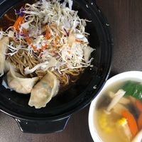 Dumpling noodle dry at Vege Pot 素砂煲 in Central Singapore