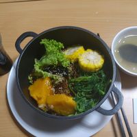 My dish at Vege Pot 素砂煲 in Central Singapore