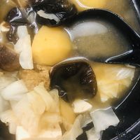 Ginger broth, monkey head mushroom and cabbage  at Vege Pot 素砂煲 in Central Singapore